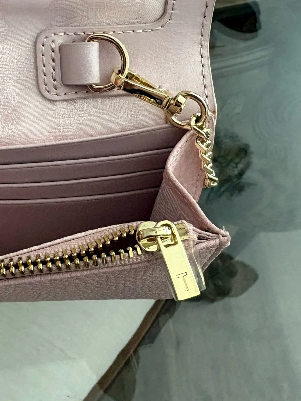 🩷🩷TED BAKER SHAZDER PEBBLED LEATHER WALLET/CLUTCH CROSSBODY BAG!🩷🩷